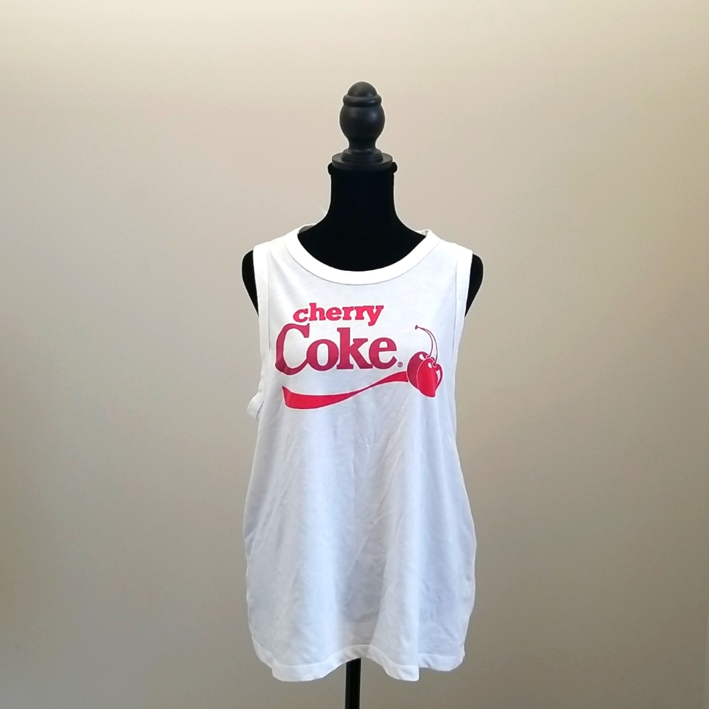 Cherry Coke tank top Womens